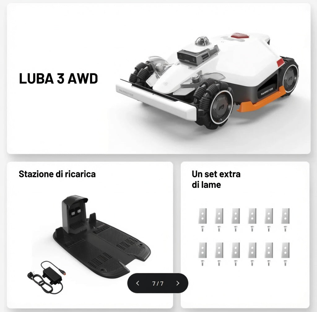 Mammotion LUBA 3 AWD 1500 - Robot Tagliaerba Premium